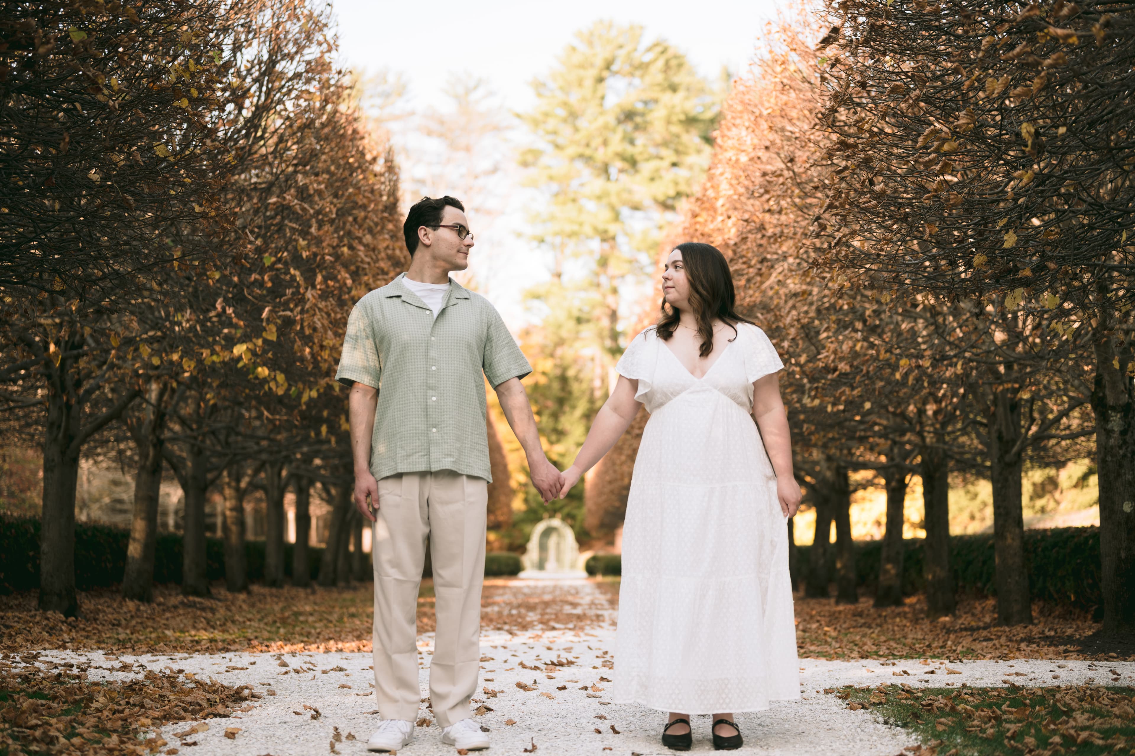 Katie and Max walking