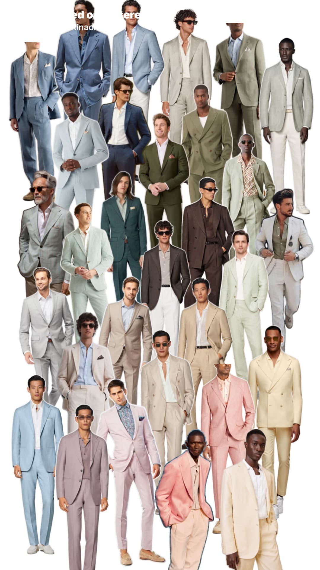 Garden formal men's attire