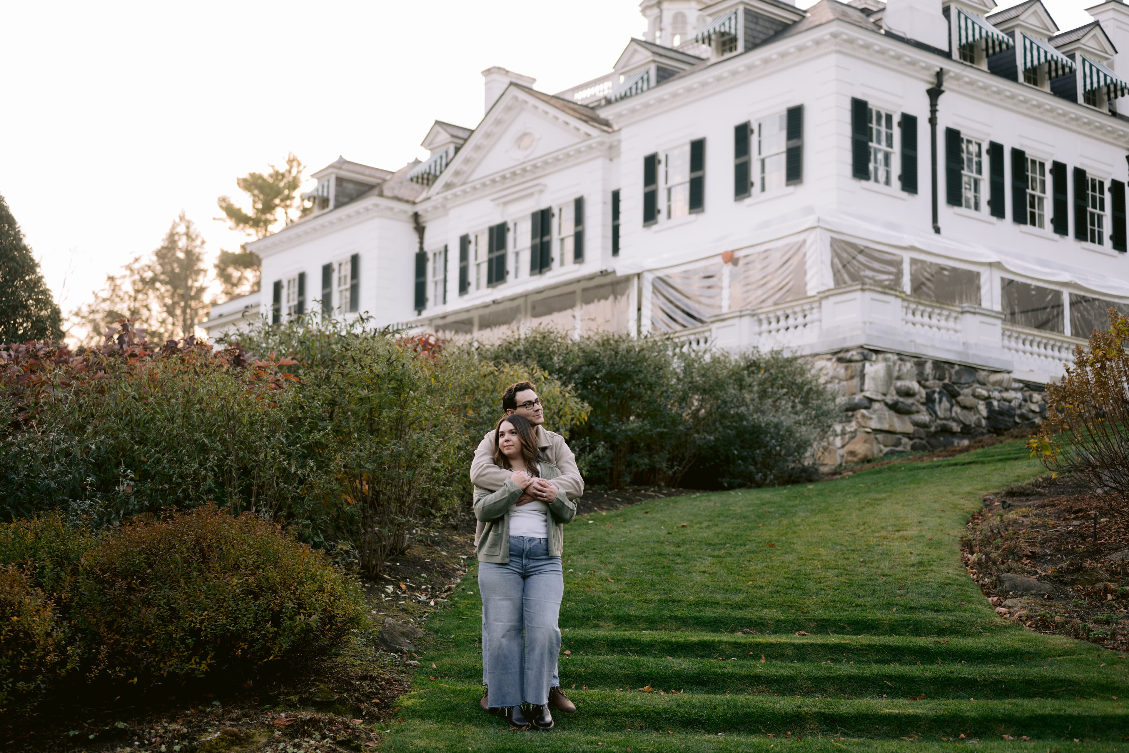 Katie and Max walking