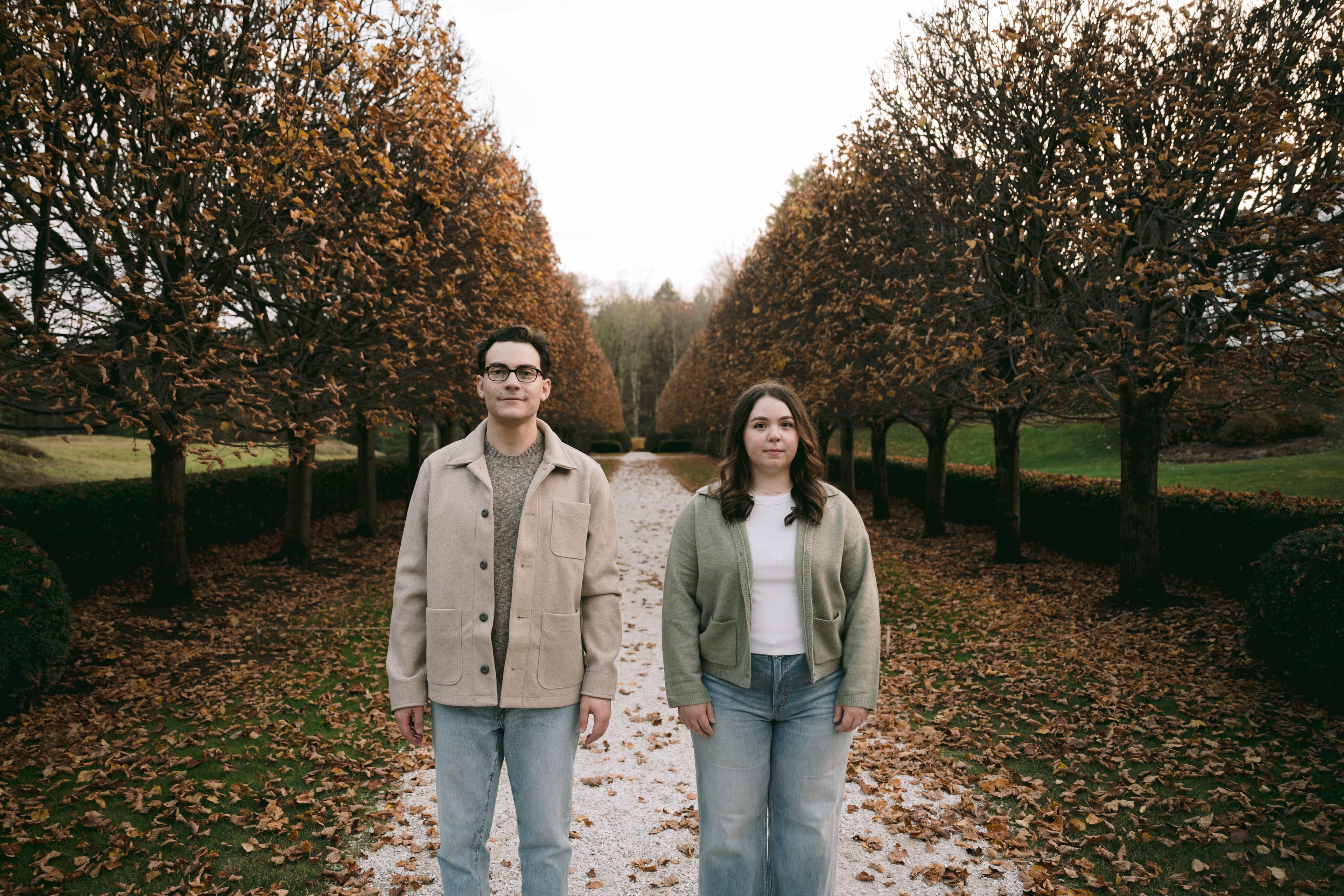 Katie and Max walking